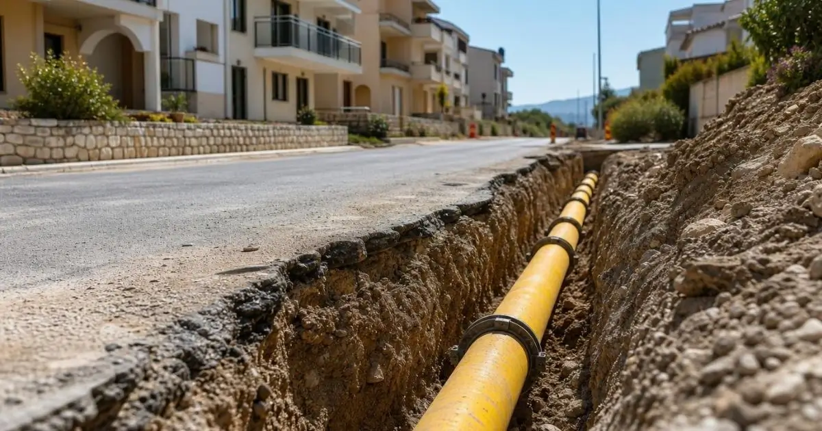 Alanya Çıplaklı doğalgaz altyapı çalışması