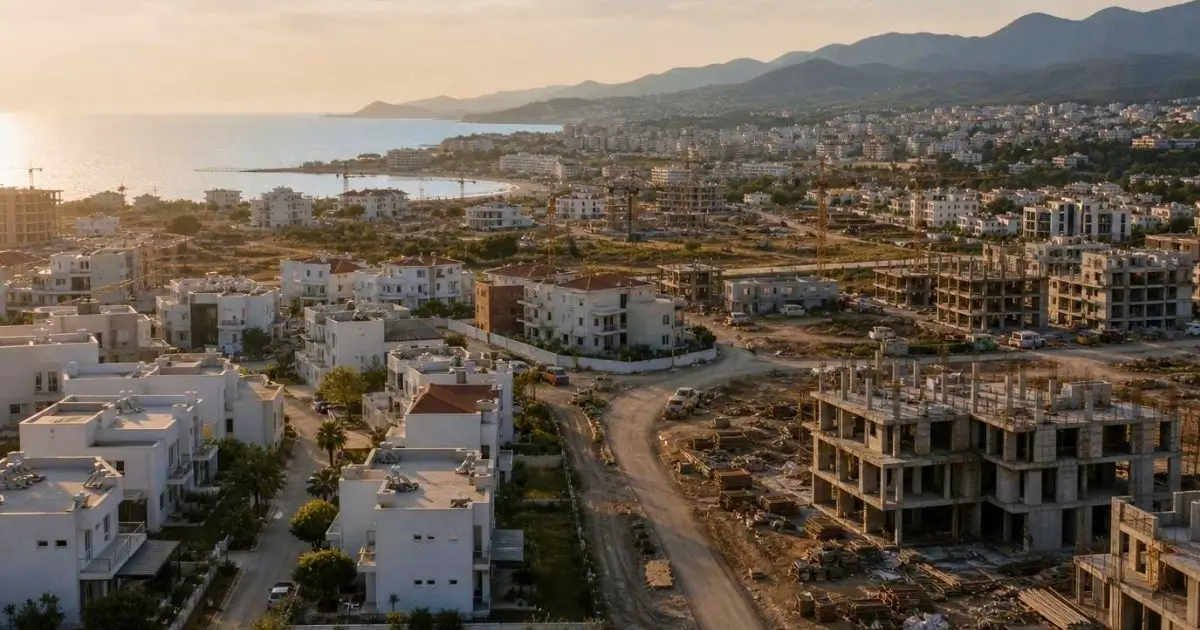 Avsallar'da tamamlanmış ve yarım kalmış konut projeleri, deniz manzaralı yerleşim