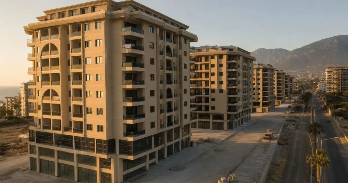 Mahmutlar'da konut almak isteyenler için boş kalan daire blokları